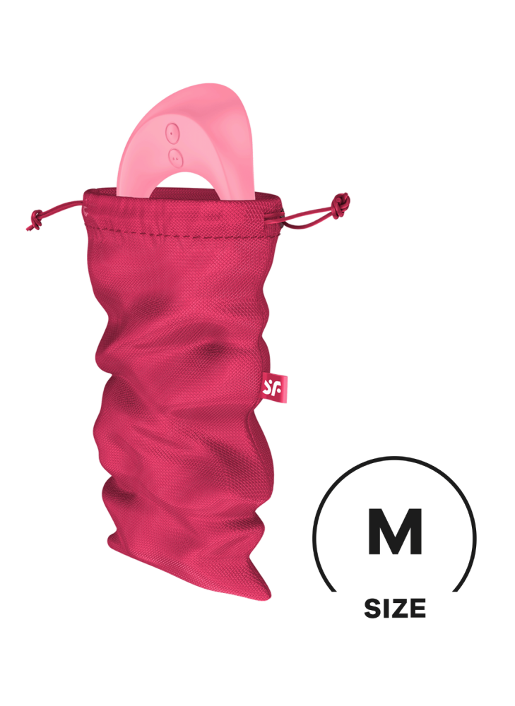 Sac de rangement sextoys rose taille M Treasure Bag Satisfyer - CC597879